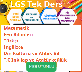 LGS Tek Ders Eğitim Seti